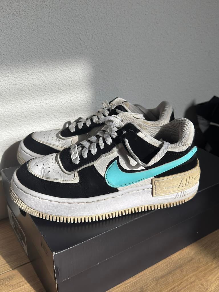 Nike air force 1 shadow maat 36,5, Ophalen, Zo goed als nieuw, Zwart