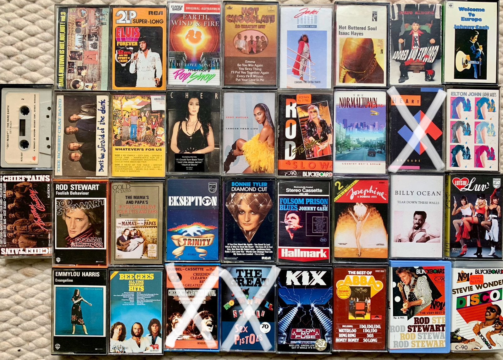 Pop top 40 cassettebandjes origineel muziekcassettes tape MC, Cd's en Dvd's, Cassettebandjes, Gebruikt, 2 t/m 25 bandjes, Diversen