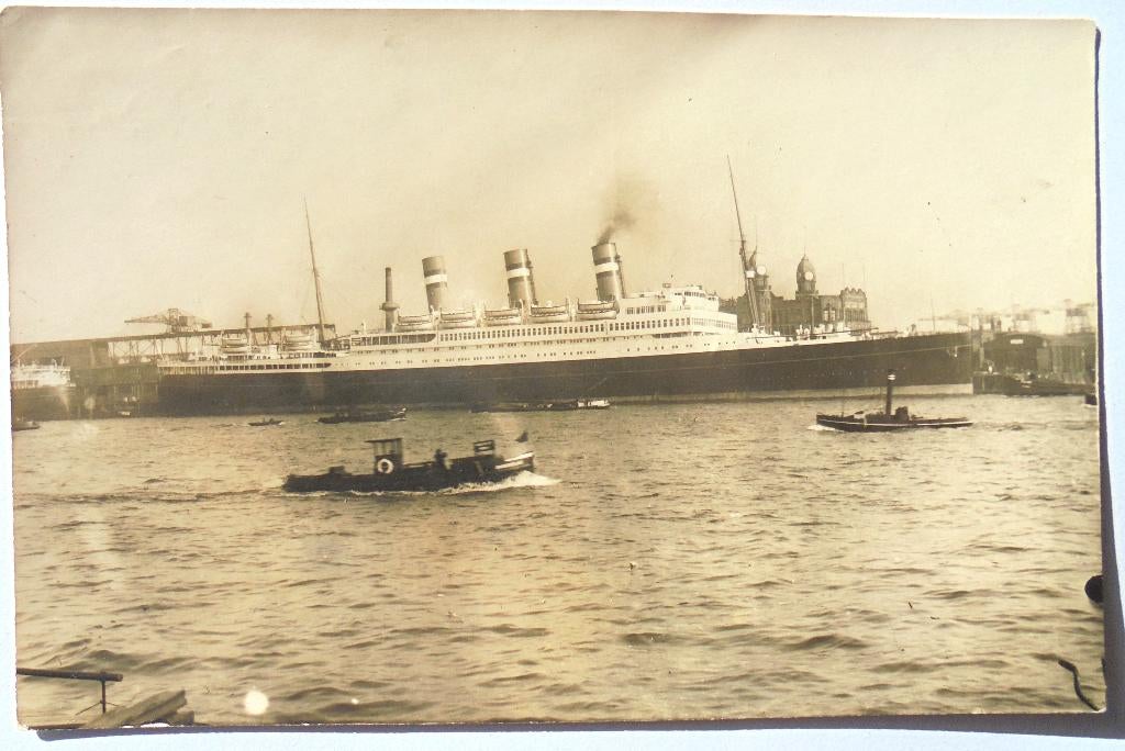 Fotokaart Rotterdam Hotel New York, Rijnhaven, NASM steiger., Verzamelen, Ophalen of Verzenden, Voor 1920, Ongelopen, Zuid-Holland