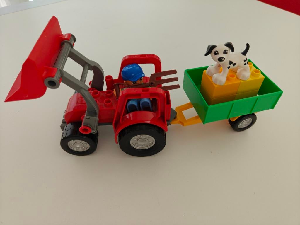 Duplo Tractor met aanhanger en boer (set 5647), Ophalen of Verzenden
