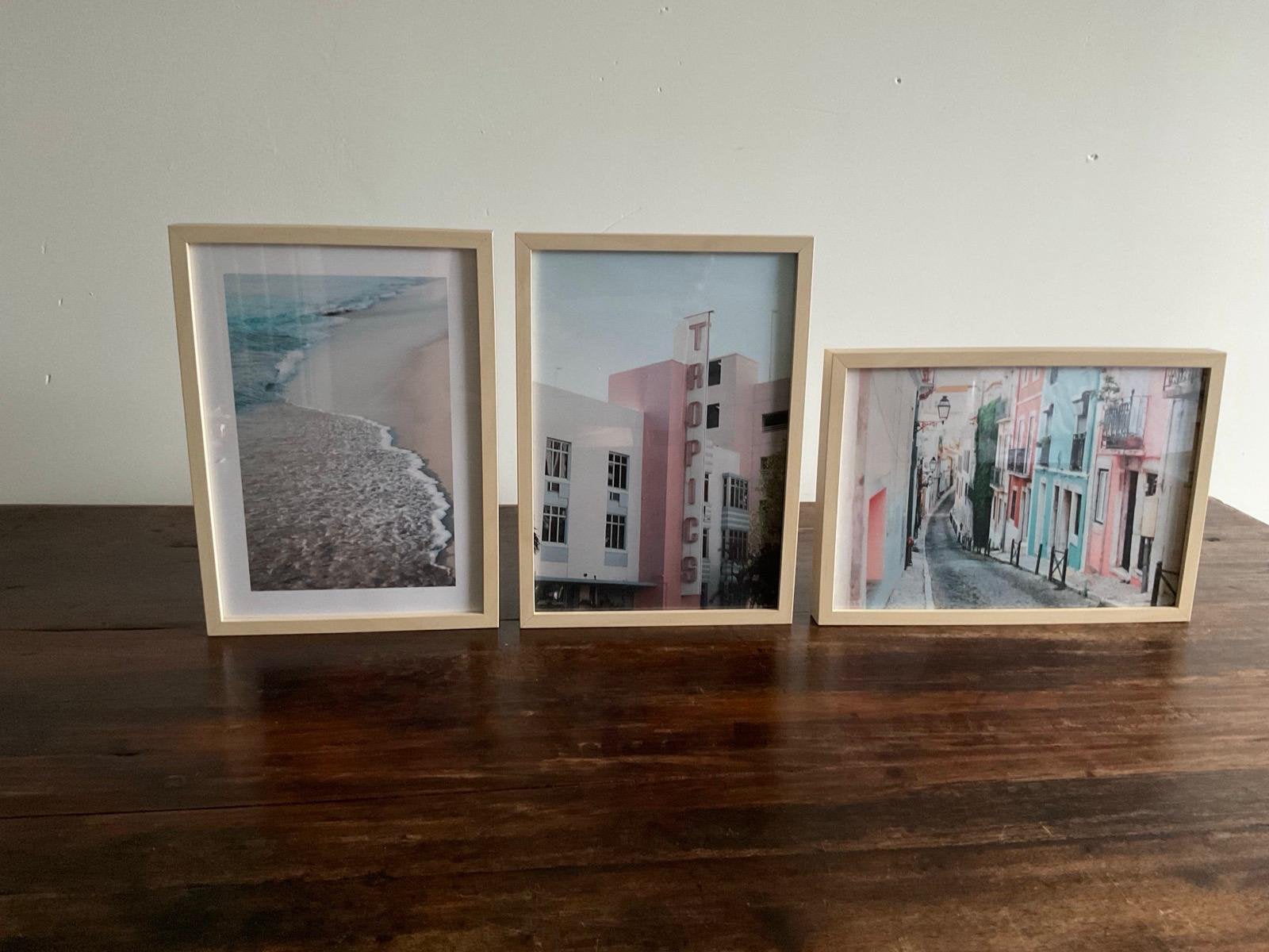 Fotolijsten 3 stuks 30x21 cm, Audio, Tv en Foto, Fotografie | Fotolijsten, Ophalen, Zo goed als nieuw