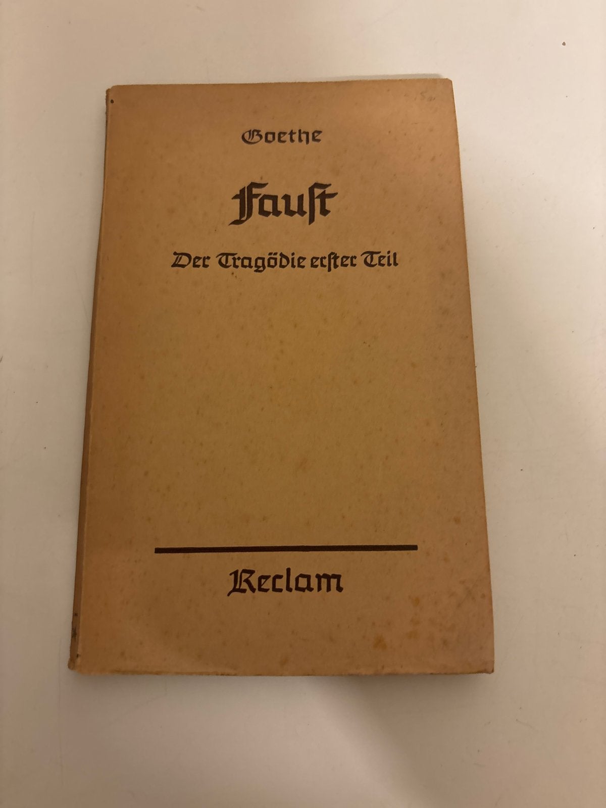 Goethe - Faust. Der Tragödie erster Teil (Reclam), Antiek en Kunst, Ophalen of Verzenden