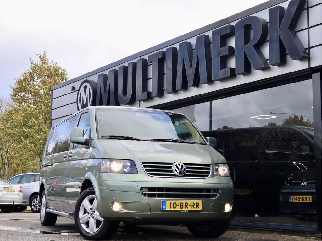 Volkswagen Transporter 2.5 TDI AUTOMAAT MULTIVAN DUBBELE CAB, Auto's, Gebruikt, Volkswagen, Diesel, 6 stoelen