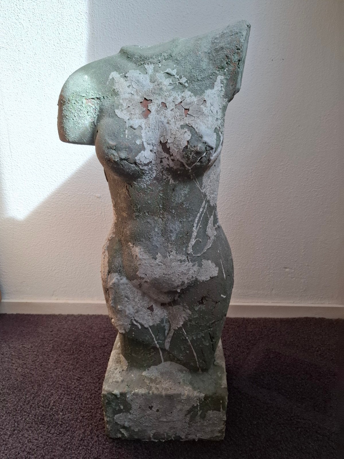 Borstbeeld 73 cm hoog, altijd binnen gestaan, Buste, Vrouw, 50 - 100 cm, Ophalen of Verzenden