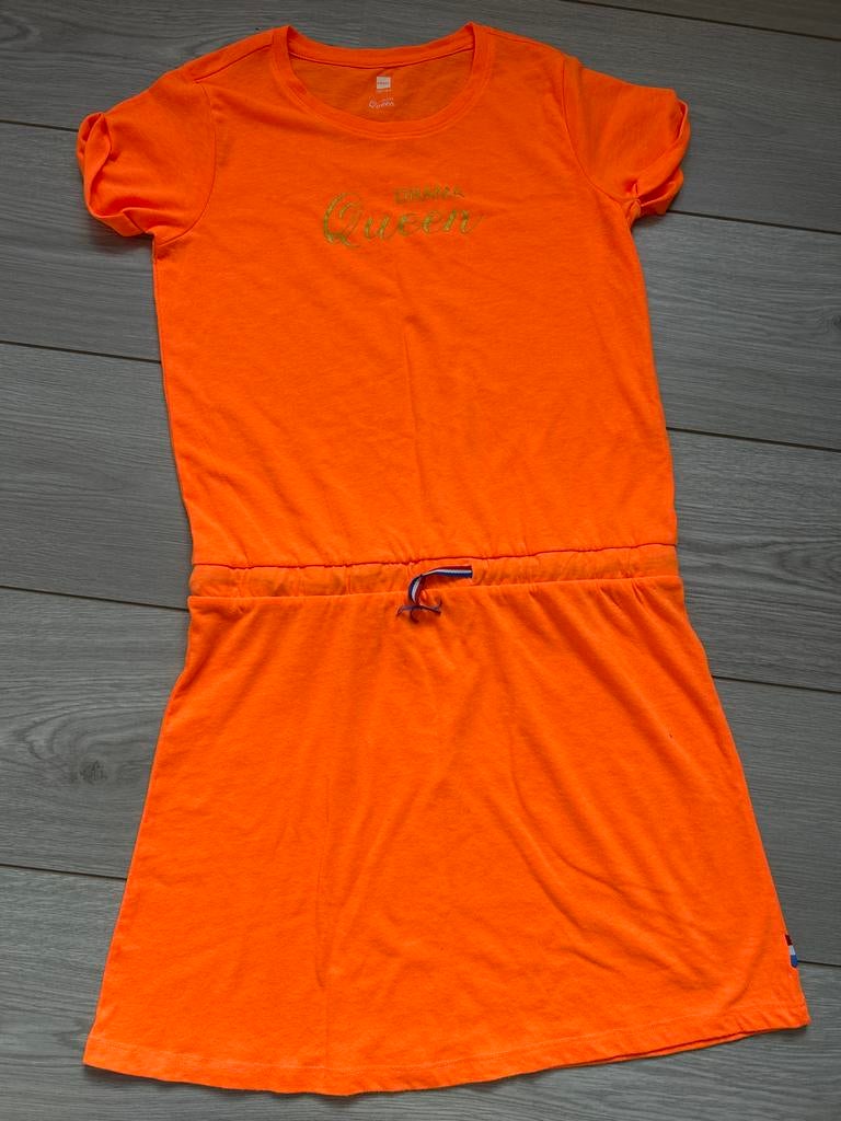 Koningsdag jurkje 158/164, Ophalen of Verzenden, Zo goed als nieuw, Meisje, Jurk of Rok