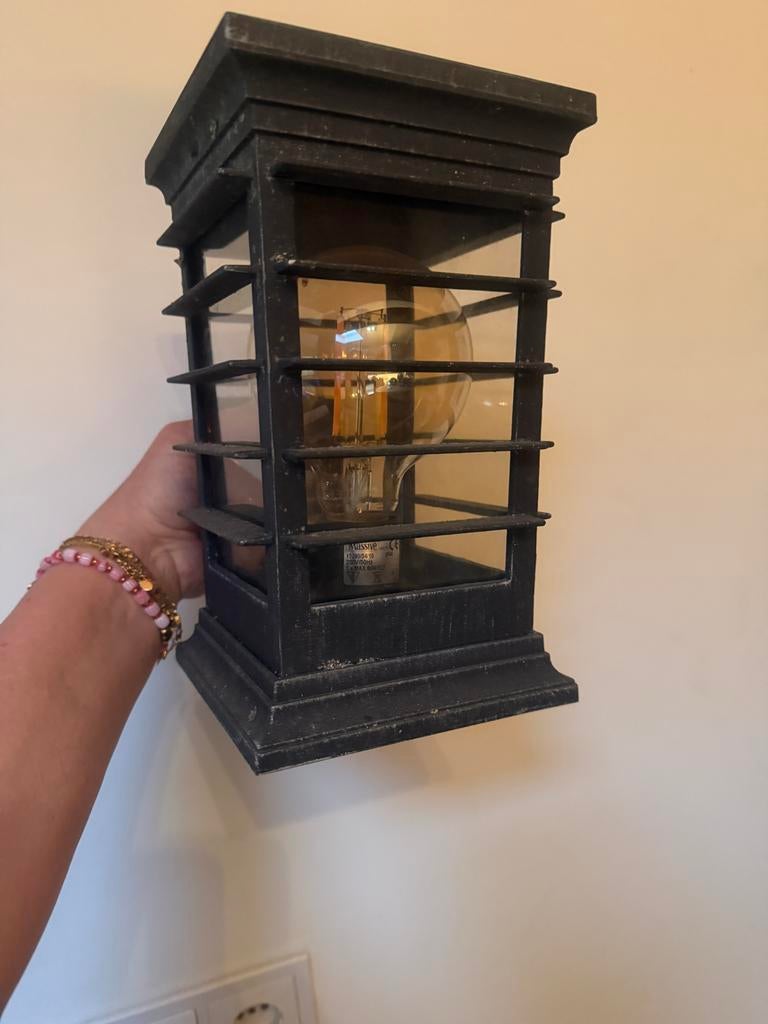 Massive buitenlamp - Zwart, klassieke stijl, Ophalen, Zo goed als nieuw
