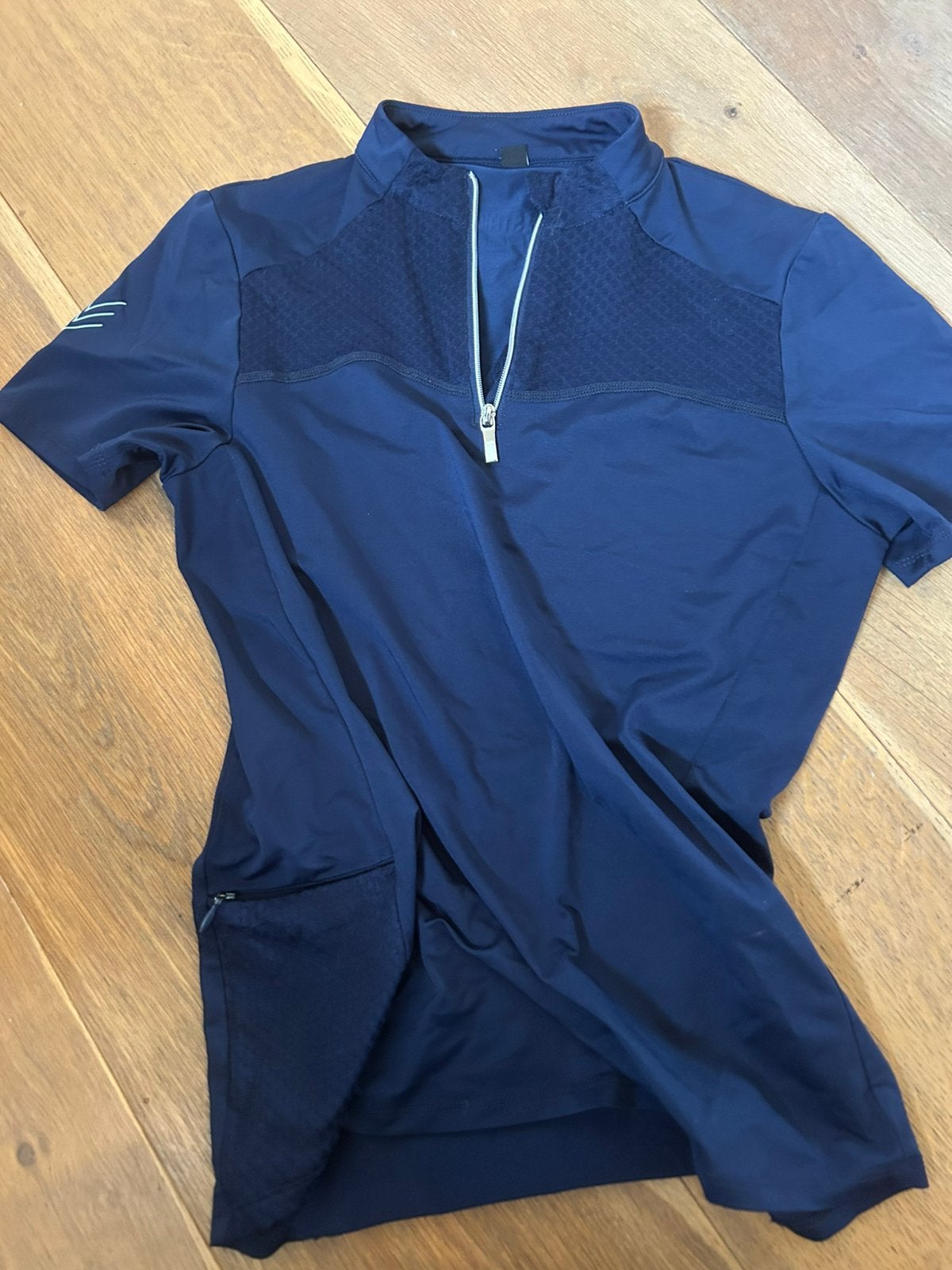 Equestrian pro paardrijd shirt polo blauw 164, Ophalen of Verzenden, Zo goed als nieuw, Maat 34 (XS) of kleiner, Blauw