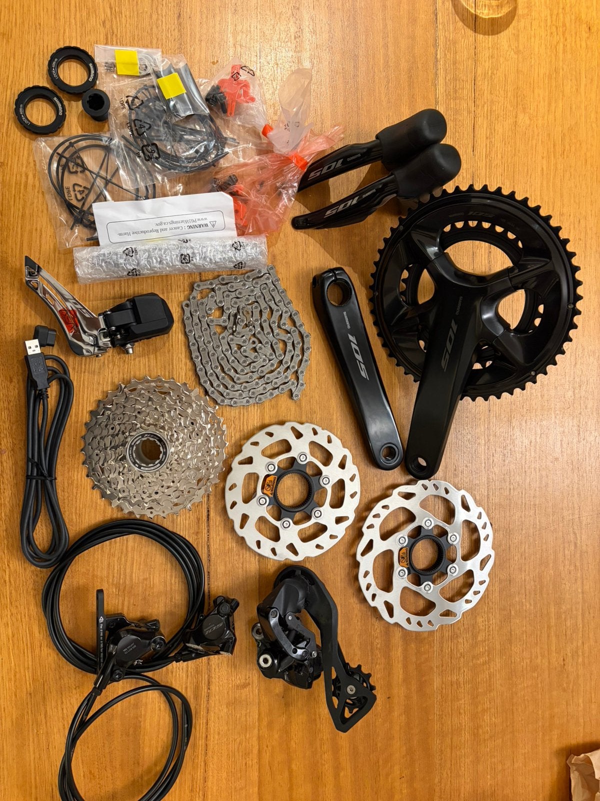 Shimano 105 Di2 (R7150) Complete Groepset - 12 speed, Fietsen en Brommers, Ophalen of Verzenden, Nieuw, Derailleur of Ketting