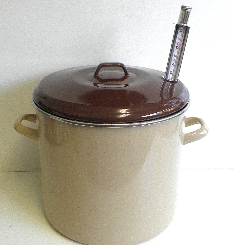 Nette Weckketel met inzet en thermometer, Ophalen of Verzenden, Zo goed als nieuw, Metaal
