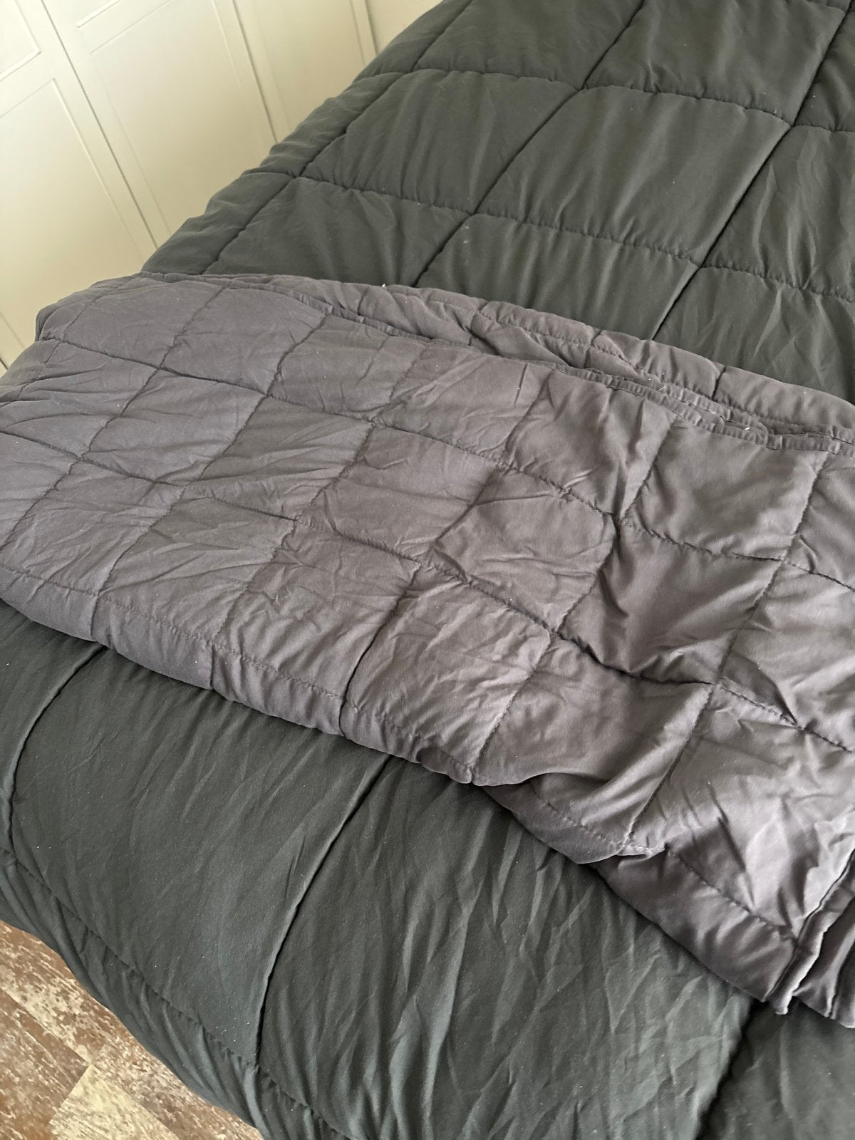 Comfortabele Verzwaringsdeken - Grijs, Huis en Inrichting, Gebruikt, Ophalen of Verzenden, Deken of Dekbed, Polyester
