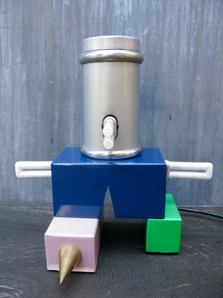 MEMPHIS MILANO " LAUREL" TAFELLAMP PETER SHIRE 1985, Antiek en Kunst, 30 cm, Meerkleurig, Gemerkt, Ophalen of Verzenden