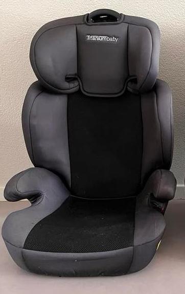 Titaniumbaby Vidar Zwarte autostoel 15-36 kg met IsoFix, 15 t/m 36 kg, Zijbescherming, Ophalen, Overige merken