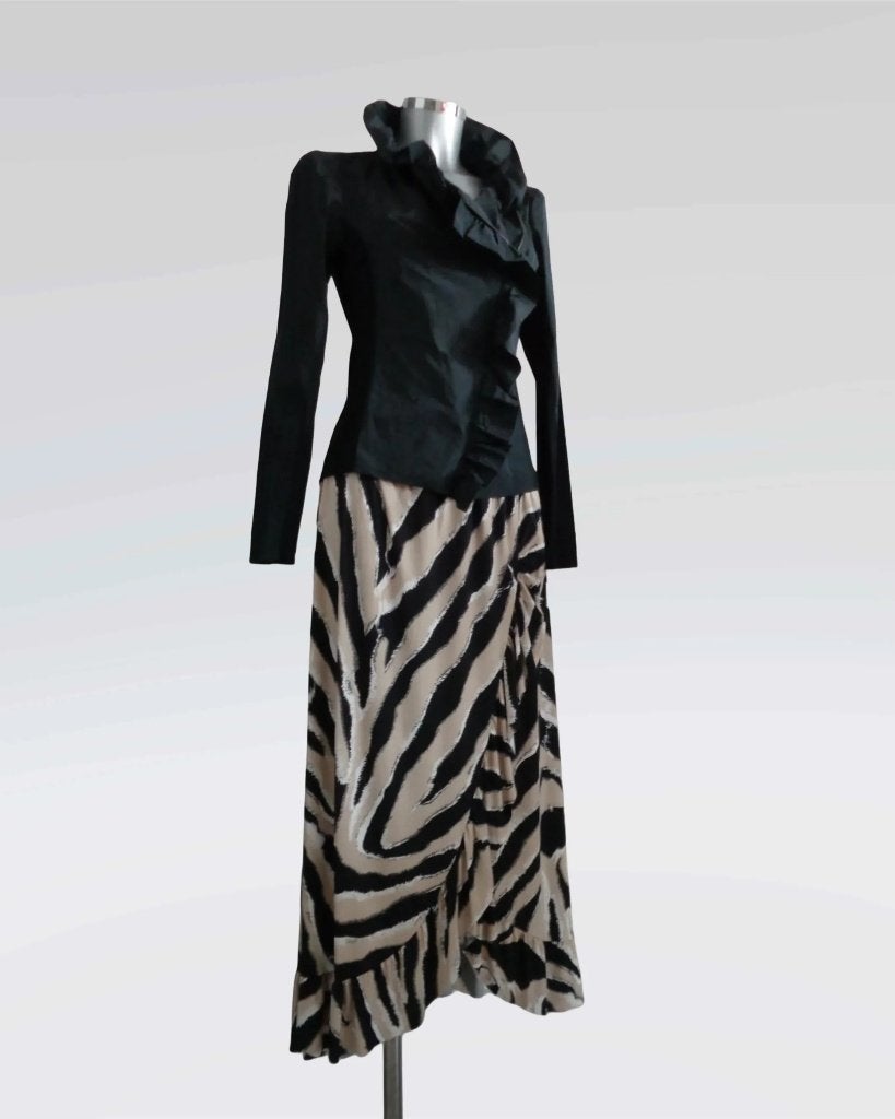 Maxi rok, maat medium - met Nor Denmark jasje, Kleding | Dames, Maat 38/40 (M), Overige kleuren, Nieuw, Ophalen of Verzenden