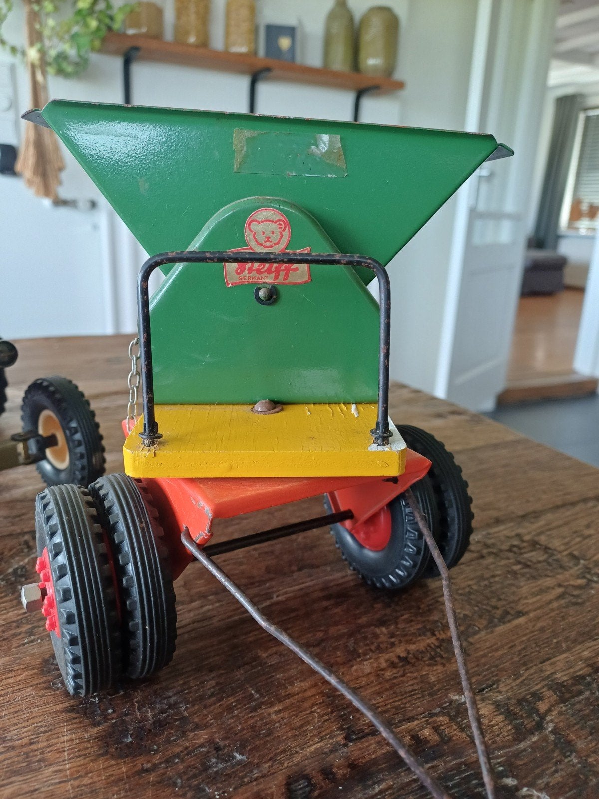 Oude Steiff Aanhanger / Aanhangwagen / Bakwagen voor € 35, Ophalen