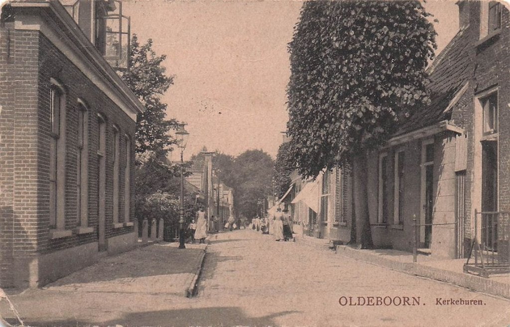 703-122-043 Oldeboorn Kerkeburen, Verzamelen, Ansichtkaarten | Nederland, Friesland, Voor 1920, Verzenden