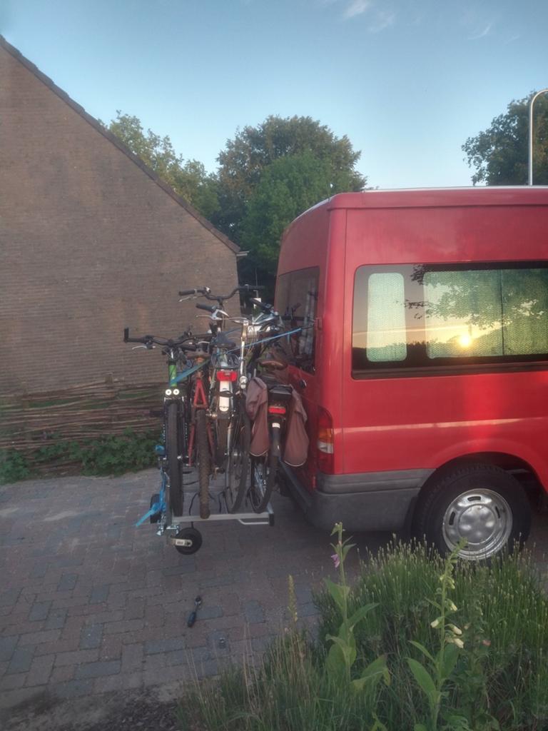 Fietsendrager 4 fiets voor camper, eenvoudig los te koppelen, Caravans en Kamperen, Camper-accessoires, Ophalen