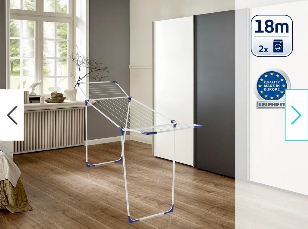 Leifheit Droogrek Classic - Compact en Stevig Wasrek, Tuin en Terras, Droogmolens en Wasrekken, Ophalen, Nieuw, Wasrek