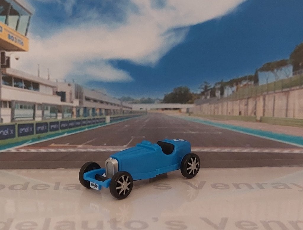 1:87 Bugatti Type 59 #2 1934 René Dreyfus; Ferrero: # 651206, Ophalen of Verzenden, Gebruikt, Auto, Overige merken
