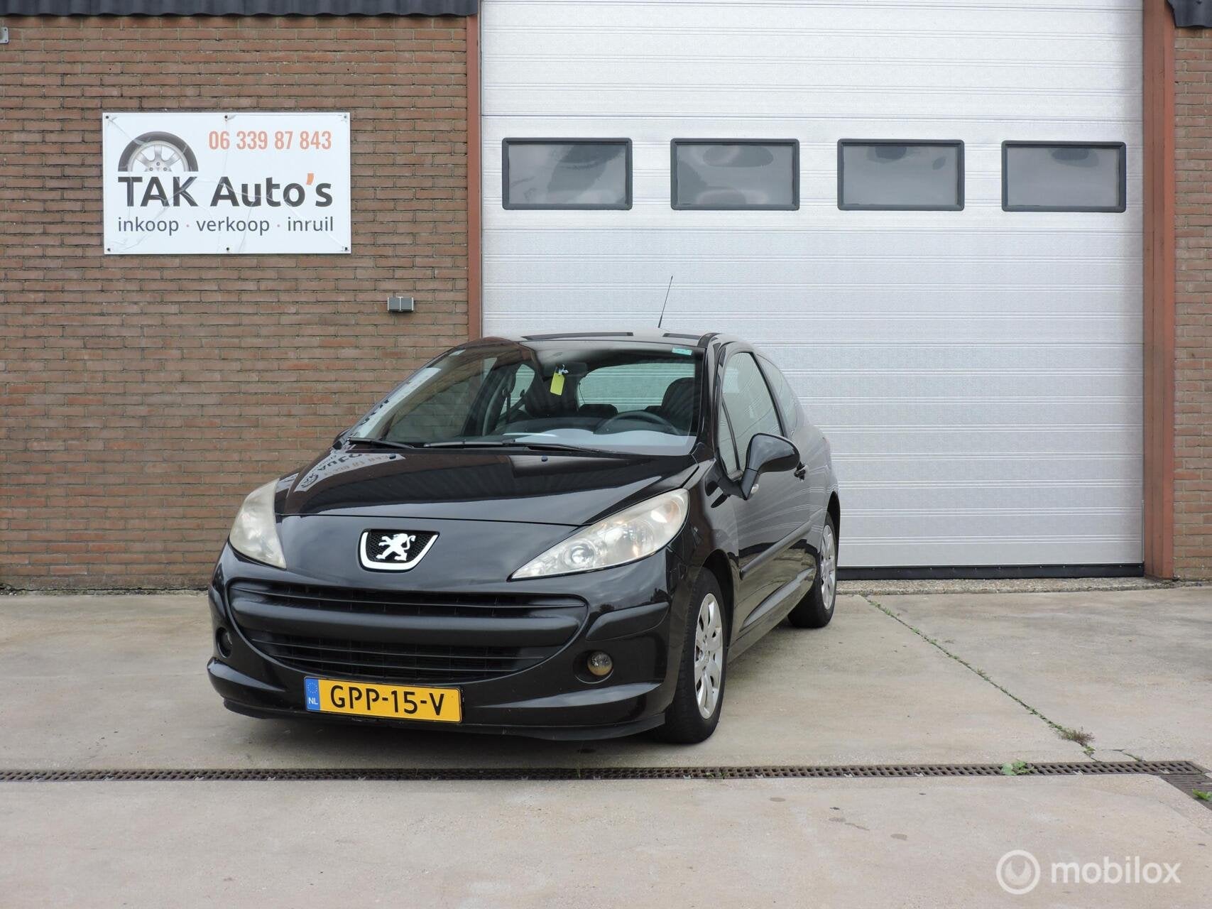 Peugeot 207 1.6 HDI/AIRCO, Auto's, 4 cilinders, Zwart, Bedrijf, Euro 4