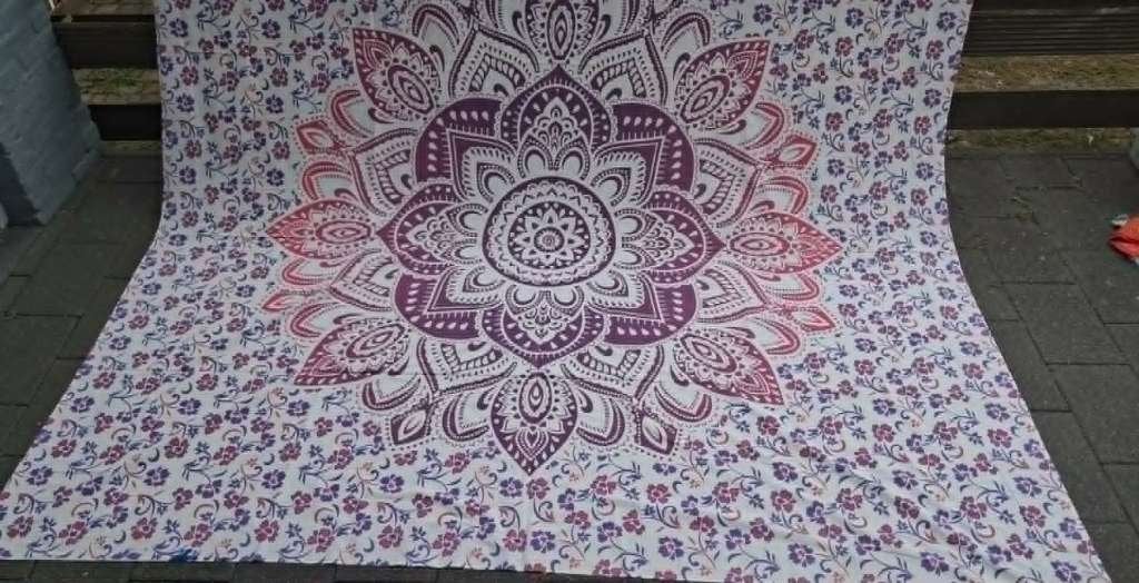 Mandala tafellaken, Ophalen, 240 cm, 210 cm, Nieuw