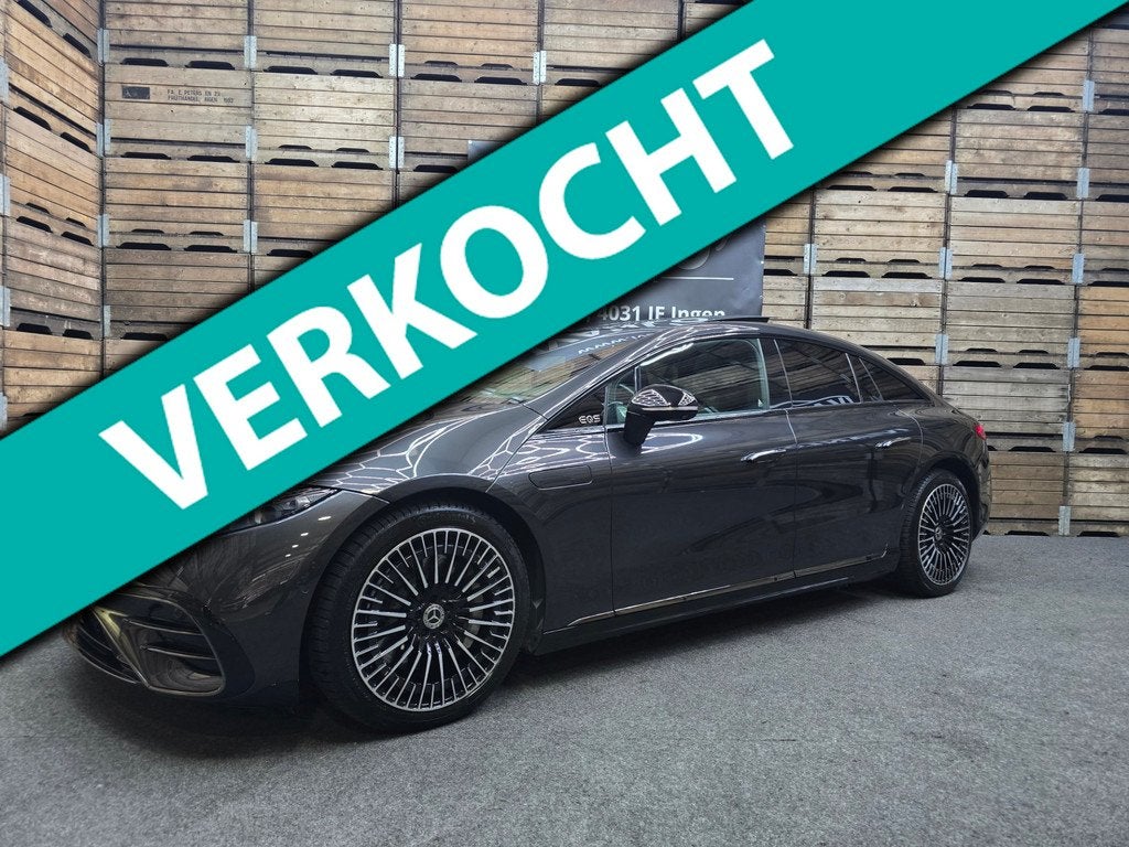 Mercedes-Benz EQS 580 4MATIC AMG Line 108 kWh Hyper B&O Pano, Auto's, Automaat, Gebruikt, 4 stoelen, 137 €/maand
