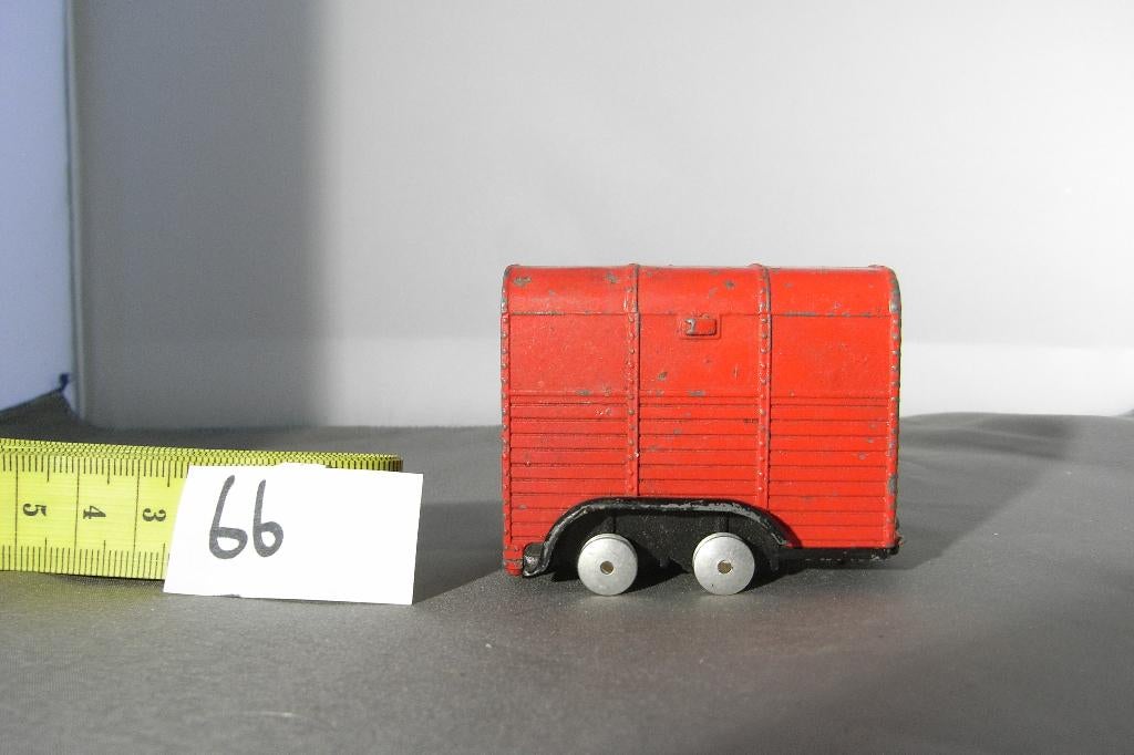 Rice pony trailer, corgi toys, rood 1/43 (66) incompleet, Ophalen of Verzenden, Gebruikt, Overige typen, Corgi