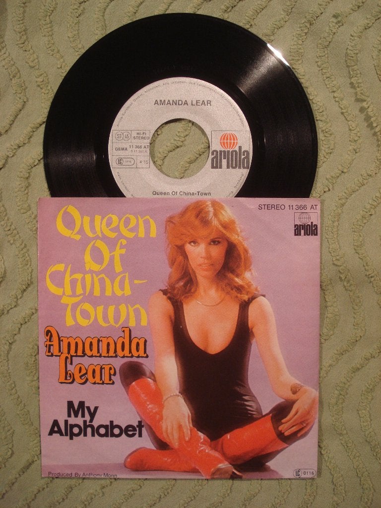 Amanda Lear 7" Vinyl Single: Queen of Chinatown (Duitsland), Cd's en Dvd's, Vinyl Singles, 7 inch, Single, Ophalen of Verzenden