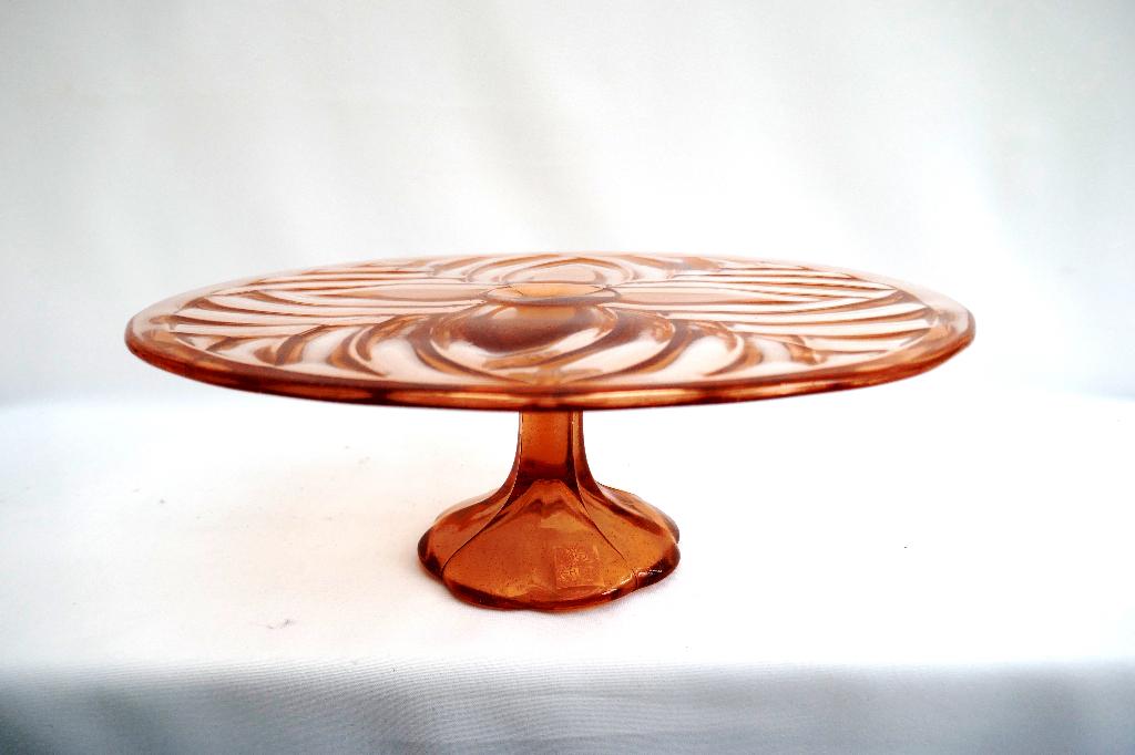 Scailmont - Taartschotel - Art Deco - Persglas, Antiek en Kunst, Ophalen of Verzenden