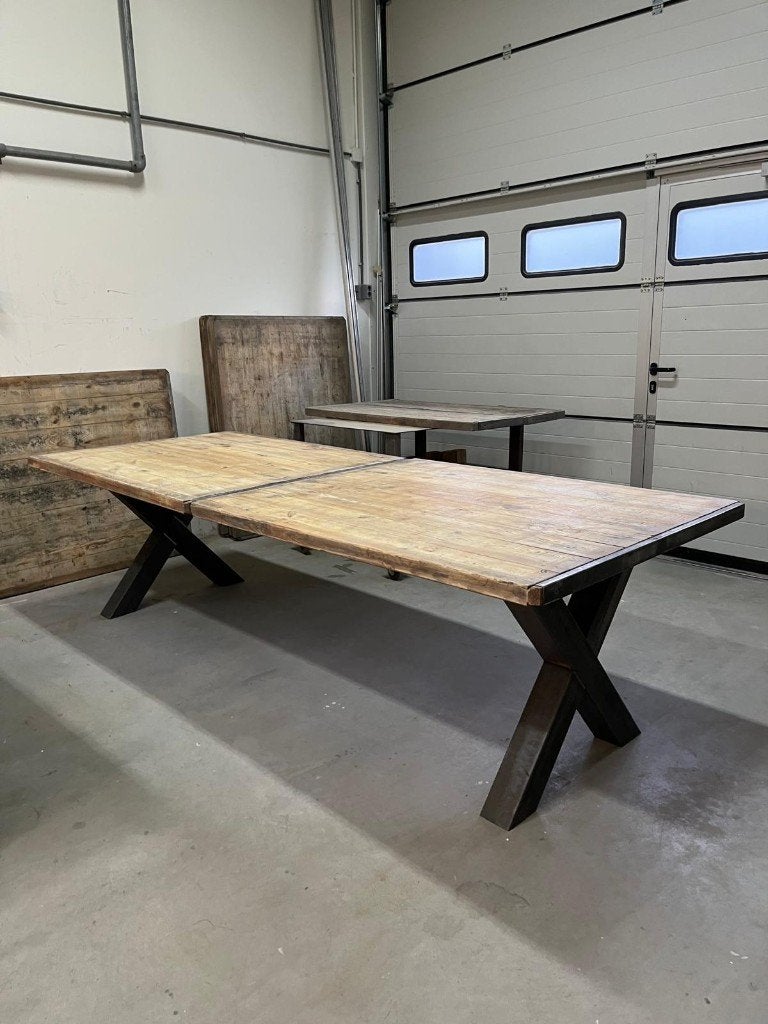 Industriele Eettafel “il Lungo”, 100 tot 150 cm, Ophalen of Verzenden, Vijf personen of meer, Industrieel