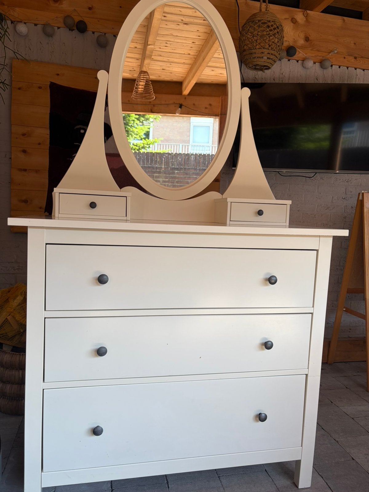 Ikea Hemnes Lade kast met spiegel, Ophalen, Zo goed als nieuw, 50 tot 100 cm, Minder dan 100 cm