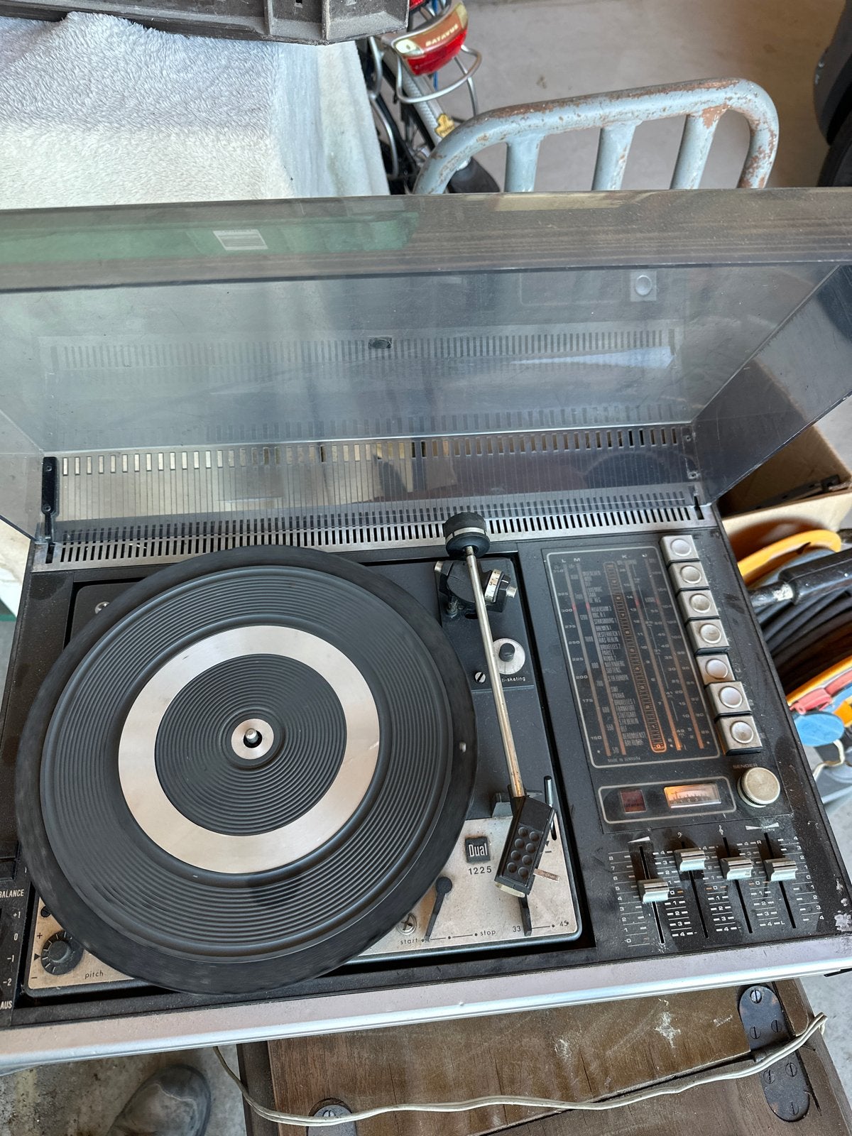 Grundig Studio 1600 Stereo Platenspeler met Radio, Gebruikt, Automatisch, Platenspeler, Ophalen