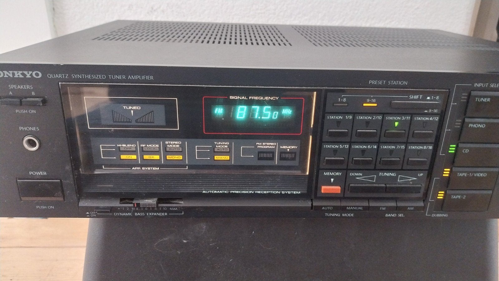 Onkyo TX-27 Quartz Synthesized Stereo Phono tulp, Ophalen of Verzenden, Gebruikt