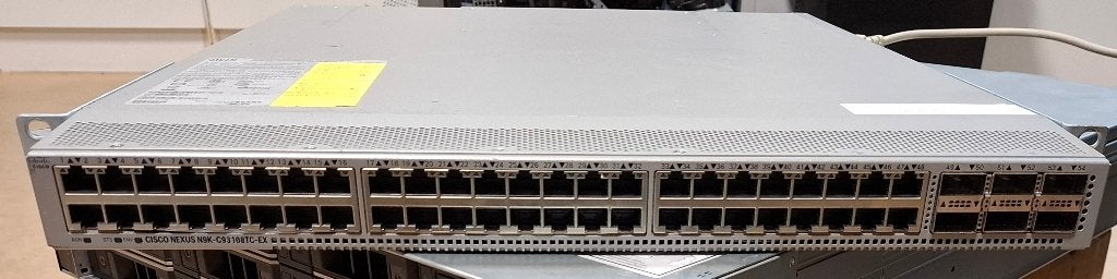 Cisco Nexus9000 C93108TC-EX 48x 10GB 6x 100G QSFP28 poorten, Cisco, Cisco, Cisco, Refurbished