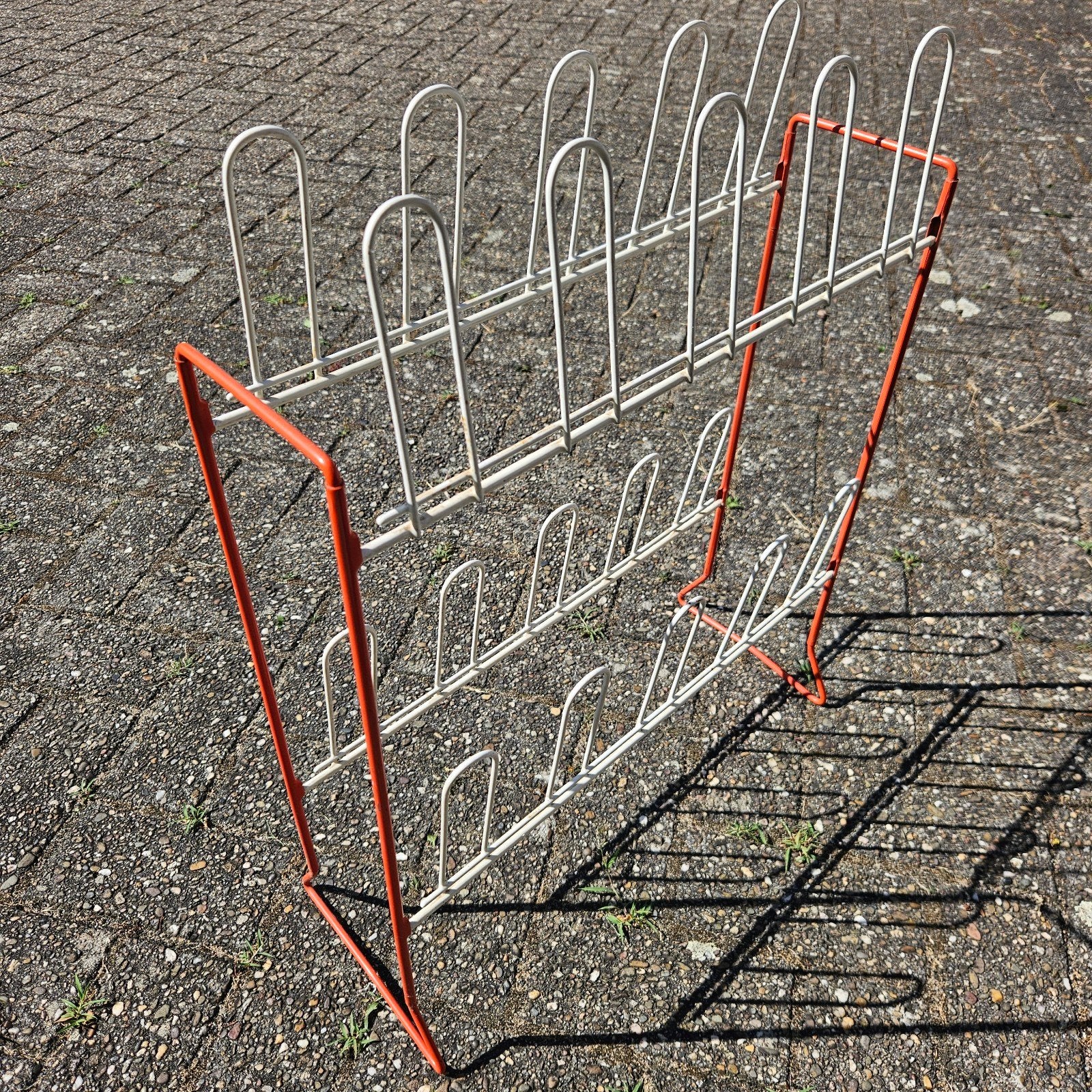 Vintage Tomado schoenenrek - rood/wit, Ophalen, Gebruikt