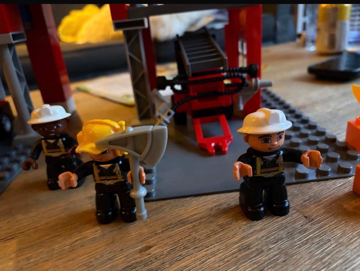 Duplo brandweerkazerne, Kinderen en Baby's, Ophalen of Verzenden, Zo goed als nieuw, Duplo