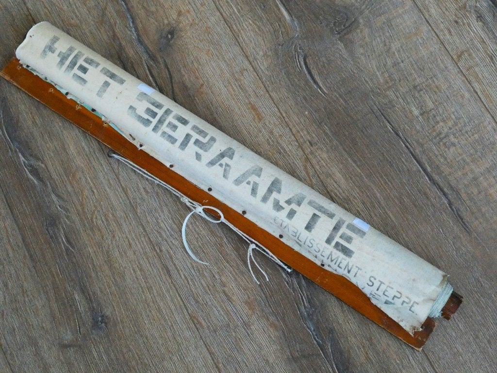 Vintage Anatomische Schoolplaat  Het Geraamte Steppe Cremers, Ophalen of Verzenden, Natuur en Biologie
