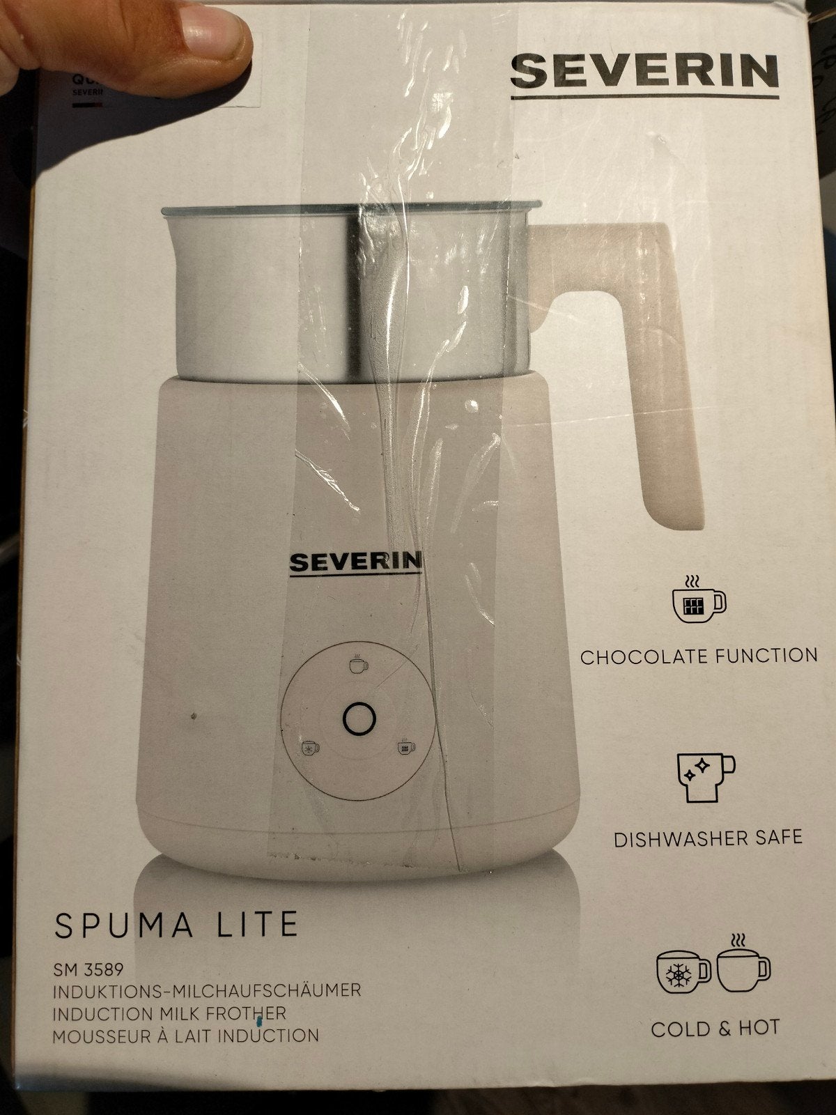 Severin Spuma Lite SM 3589 melkopschuimer, Ophalen of Verzenden, Nieuw