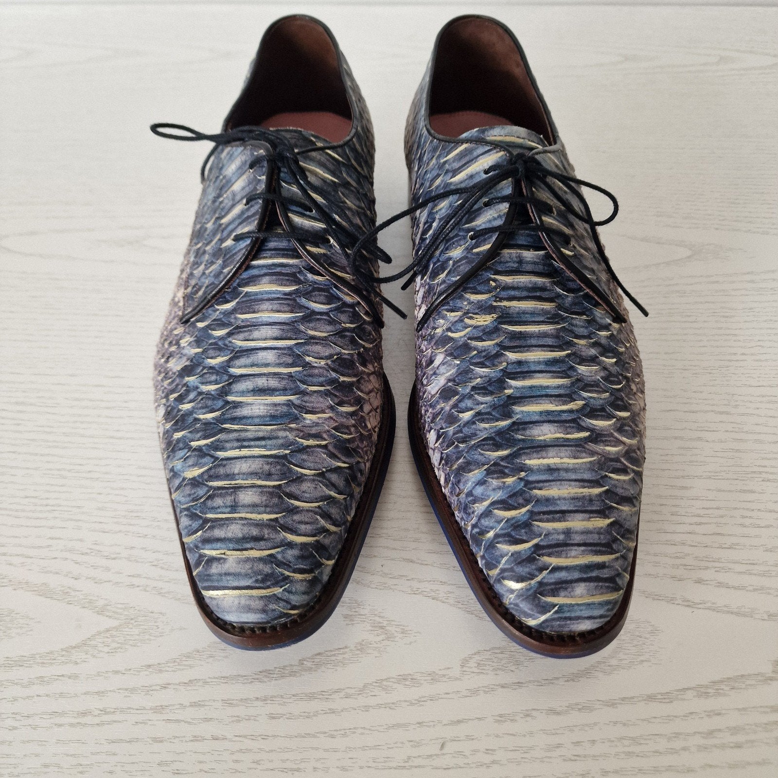 Floris van Bommel veterschoen maat 9,5 = 44 G +. Limited, Kleding | Heren, Blauw, ., Floris van Bommel, Ophalen of Verzenden