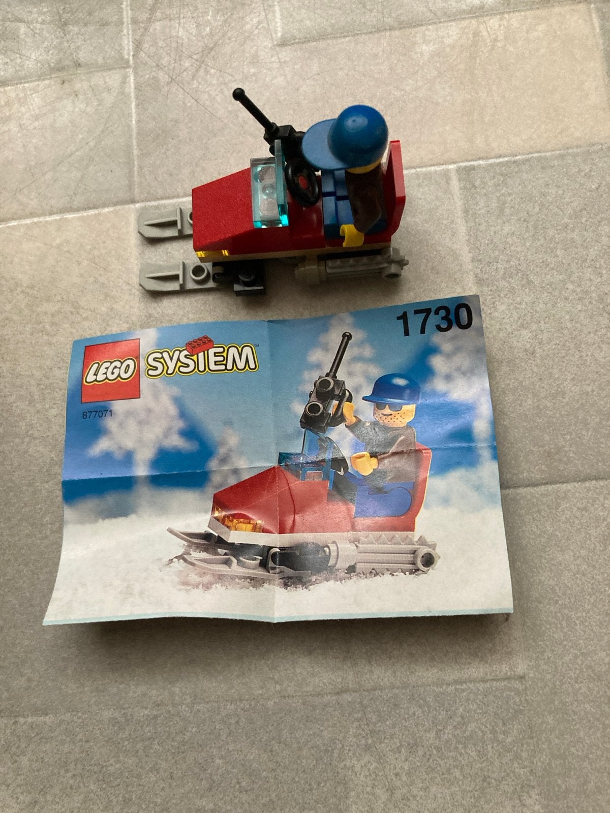 Lego System 1730 Sneeuwscooter met minifiguur, Ophalen of Verzenden, Zo goed als nieuw
