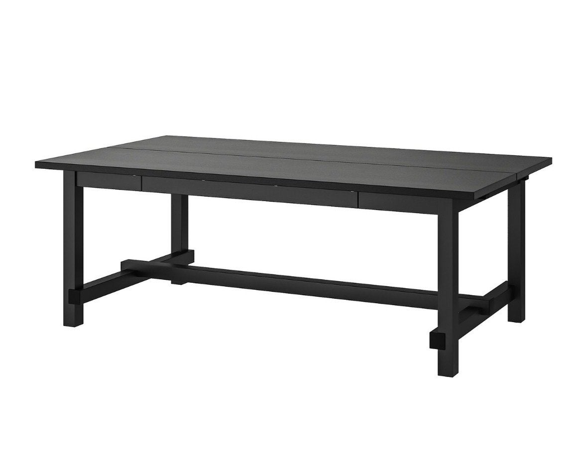 IKEA NORDVIKEN uitschuifbare eettafel, 210/289x105 cm, Ophalen, Gebruikt, 100 tot 150 cm, 200 cm of meer