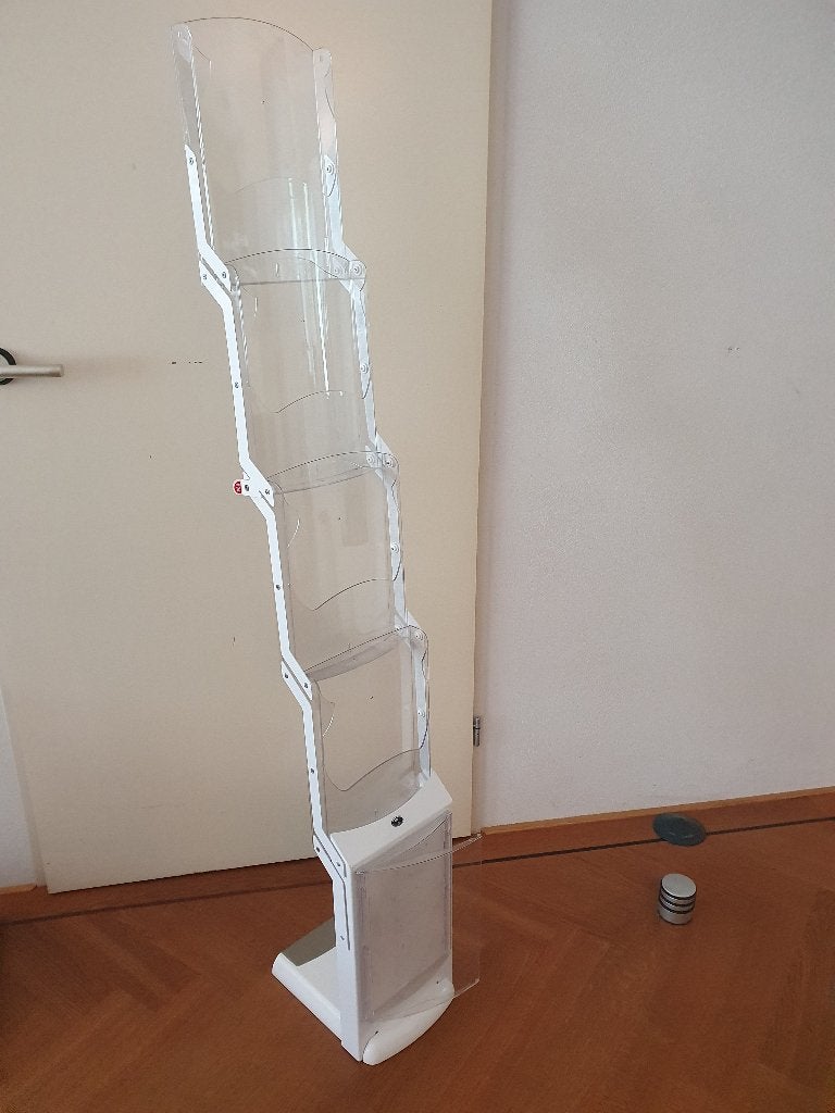 Folderrek / Moderne Lectuurbak / Tijdschriftenrek, Ophalen, Meerdere vakken, Gebruikt, Modern