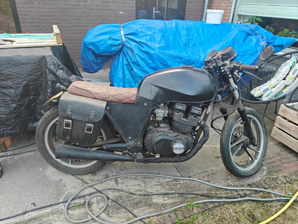 Project motor: Suzuki GS450 Caferacer, Motoren, Ophalen