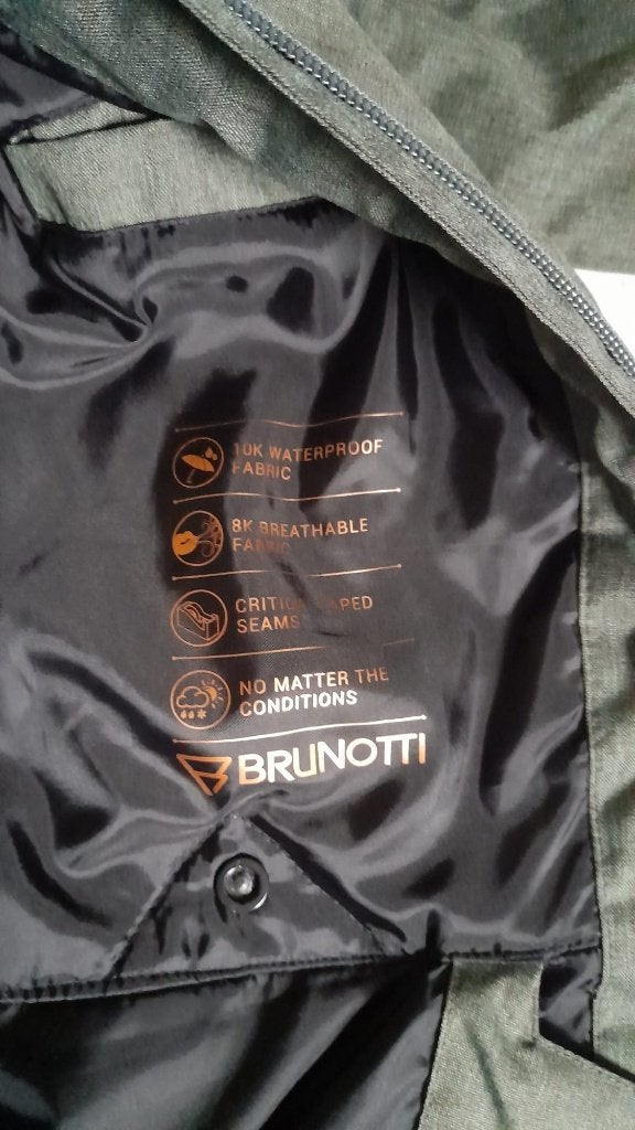 Ski jas Brunotti S groen/ zwart, Ophalen of Verzenden, Zo goed als nieuw, Brunotti, Jack