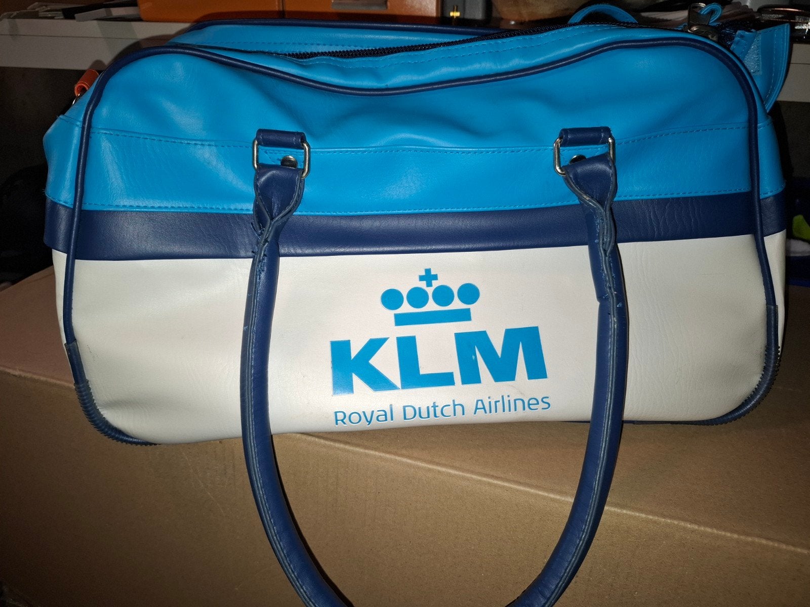 Vintage KLM Royal Dutch Airlines reistas, Ophalen, 40 tot 60 cm, Gebruikt, 20 tot 30 cm