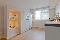 Luxe Witte Hoogglans Greeploze Keuken+ATAG GEDEMONTEERD, Wit, Dubbelwandige keuken, Ophalen of Verzenden, Zo goed als nieuw