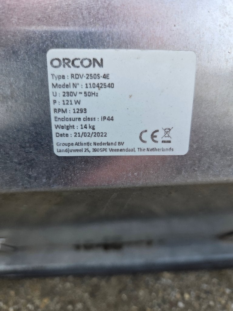 Orcon dakventilator, Ophalen of Verzenden, Zo goed als nieuw, Afzuiger