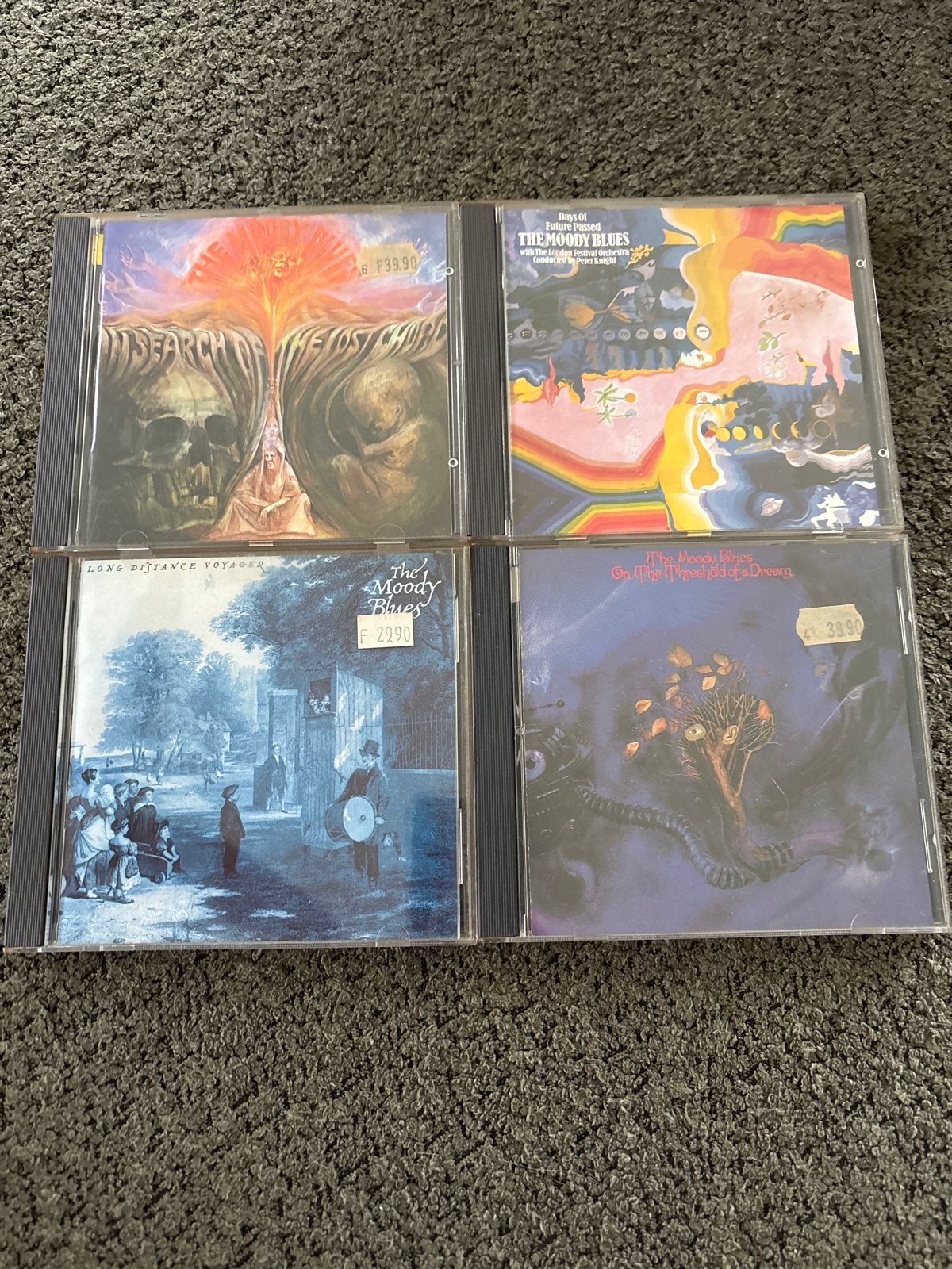 The Moody Blues CD-collectie (4 albums), Rock, Gebruikt, Ophalen of Verzenden, Inclusief doosje
