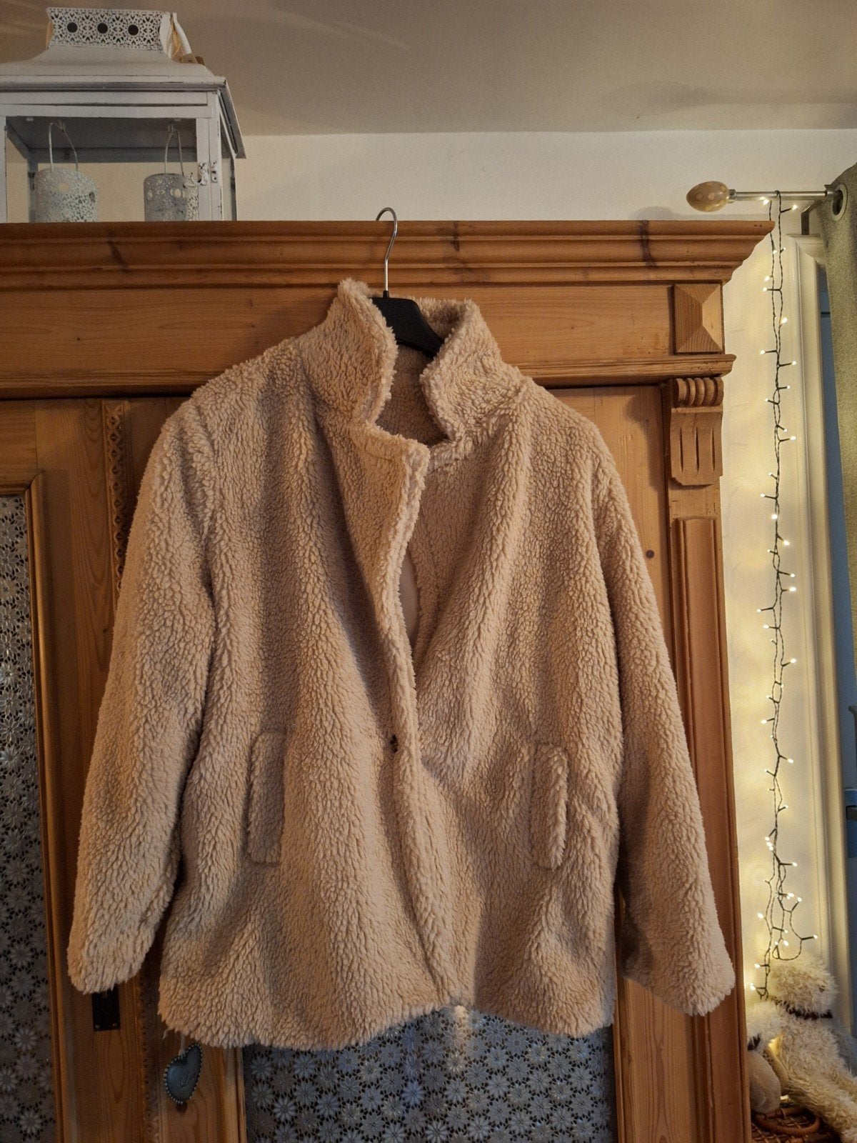 Heerlijk nieuw  zacht teddy jasje - Beige - Maat XXL, Ophalen, Beige, Maat 46/48 (XL) of groter, Nieuw