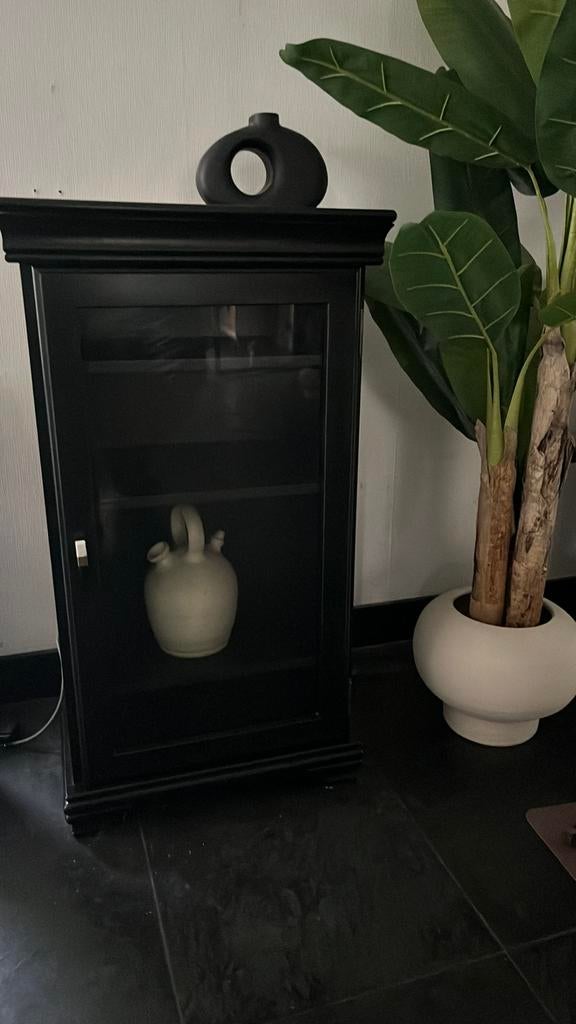 Te koop; vitrinekastje, Ophalen, Overige materialen, 100 tot 150 cm, 50 tot 100 cm