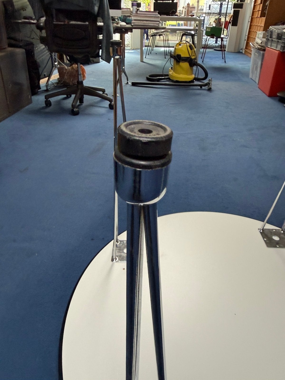 Ronde eettafel 100 cm doorsnede, Huis en Inrichting, Ophalen, Zo goed als nieuw, Rond, 50 tot 100 cm